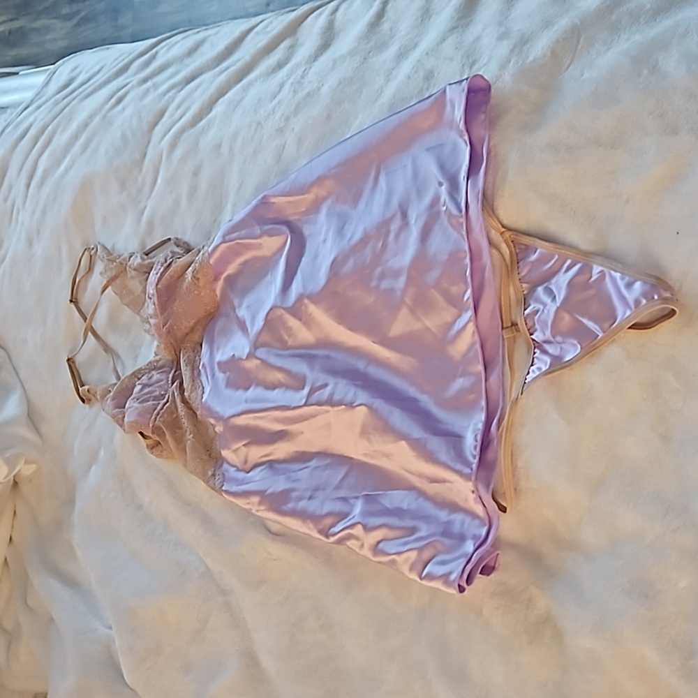 Frederick's Of Hollywood Lace Sleep Pj Cami Set